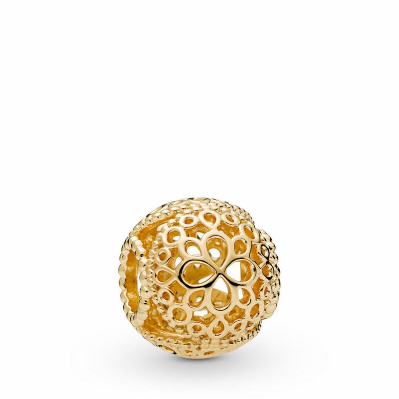 Pandora Shine™ Openwork Flower Charm Sale NZ, 18ct Gold Plated (867520-SGL)